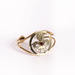 Brazalete Flor de Lis con piedra - Image 3