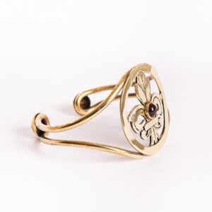 Brazalete Flor de Lis con piedra - Image 4