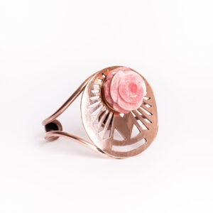 Brazalete Rosa Cristal del Corazón Alado