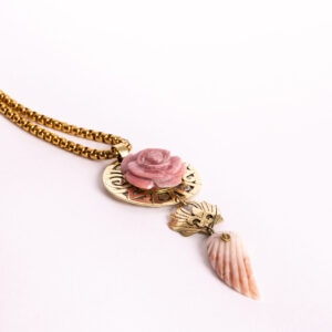 Colgante Sello Corazón, Rosa Mística - Image 2