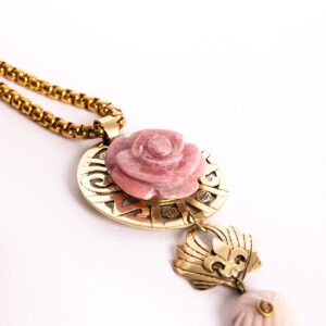 Colgante Sello Corazón, Rosa Mística - Image 3