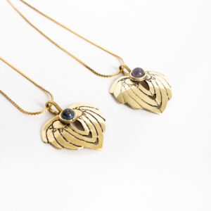 Colgante Corazón Alado con Piedra - Image 4