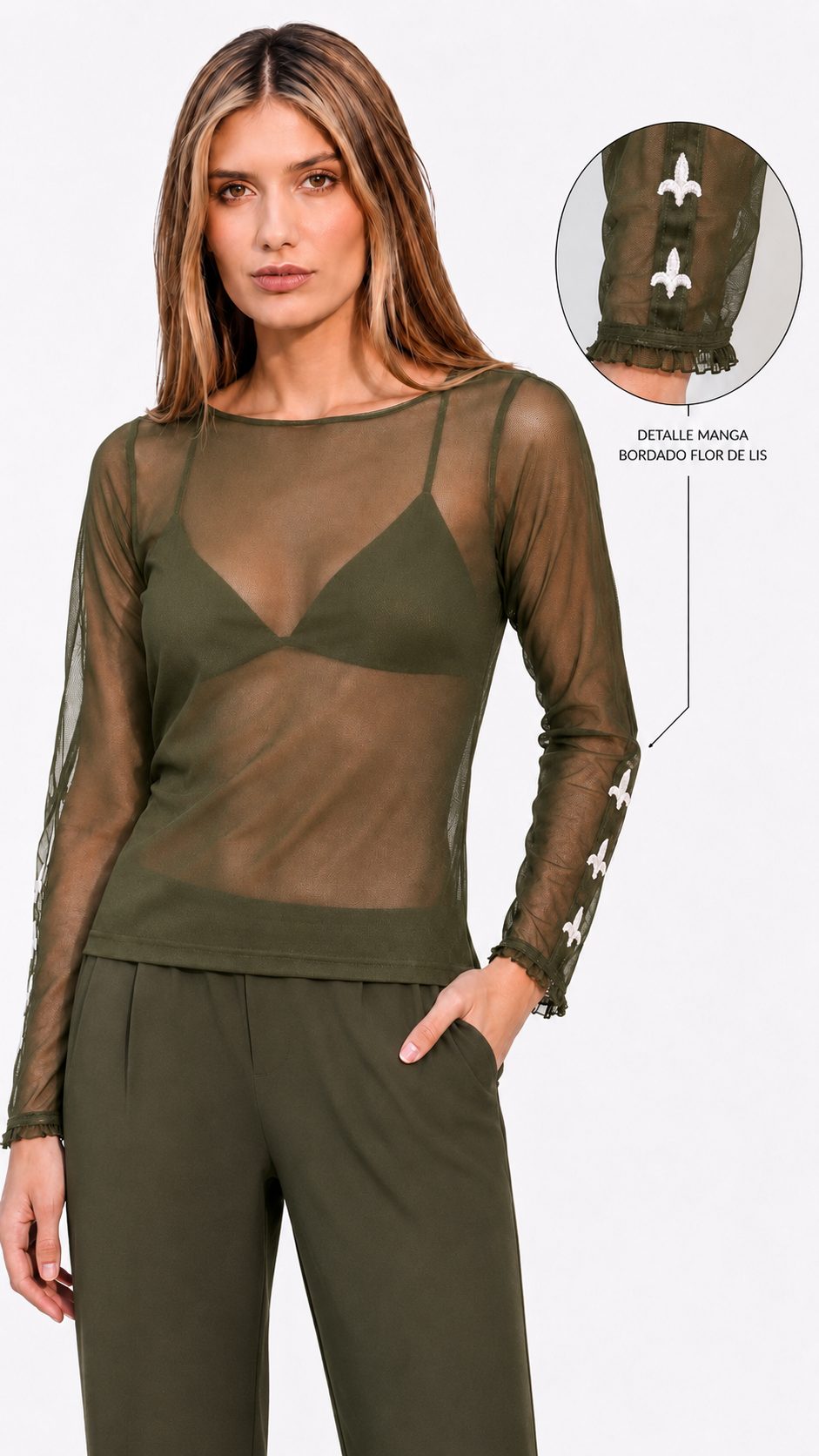 Blusa Luz Verde Olivo
